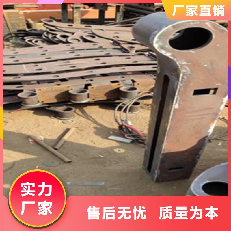 【护栏】,Q235钢板立柱质检合格出厂