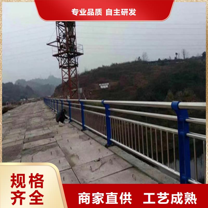 西藏省日喀则购买静电喷塑钢管河道栏杆认准展鸿护栏厂家