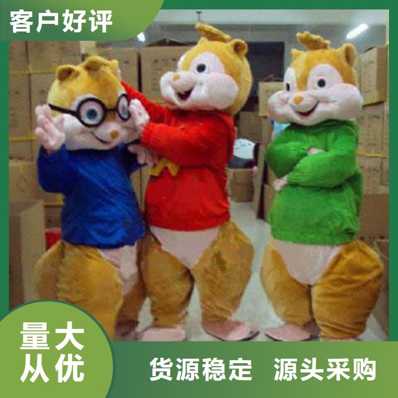 广东深圳卡通行走人偶定做厂家/大头毛绒玩具发货快