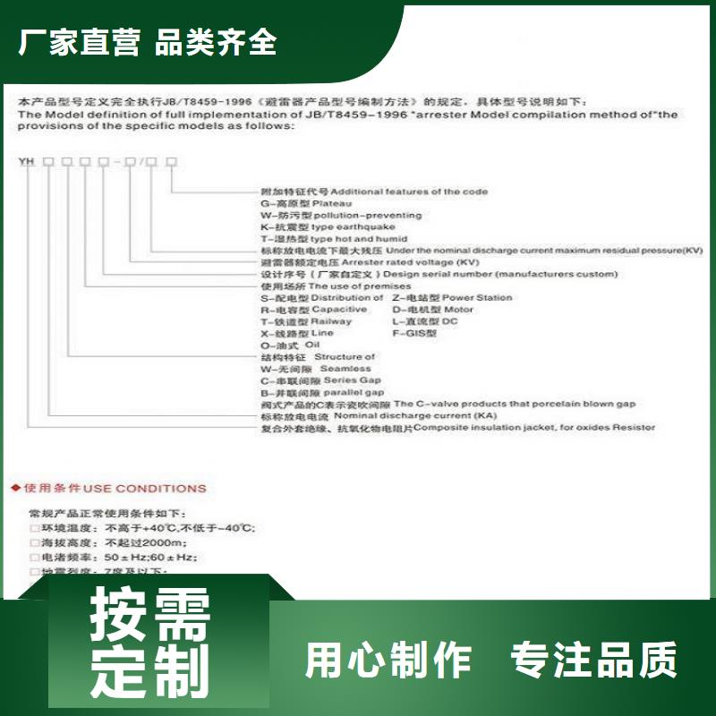 金属氧化物避雷器Y10W5-200/520【浙江羿振电气有限公司】