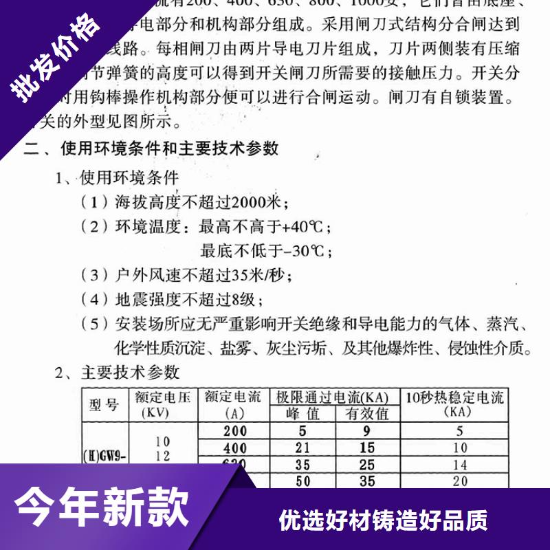 【隔离开关/隔离刀闸】GW9-24KV/1000