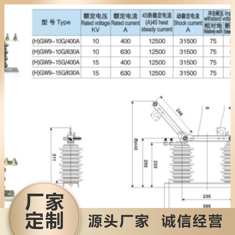 户外高压隔离开关GW1-10/1250A