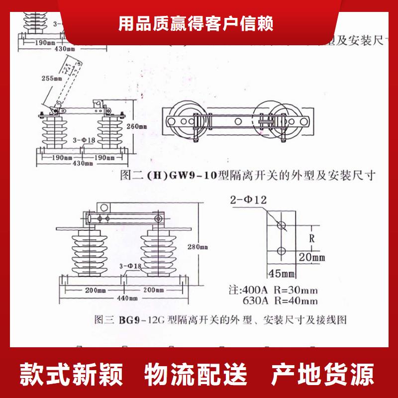 【羿振电气】高压隔离开关GW9-12W/400