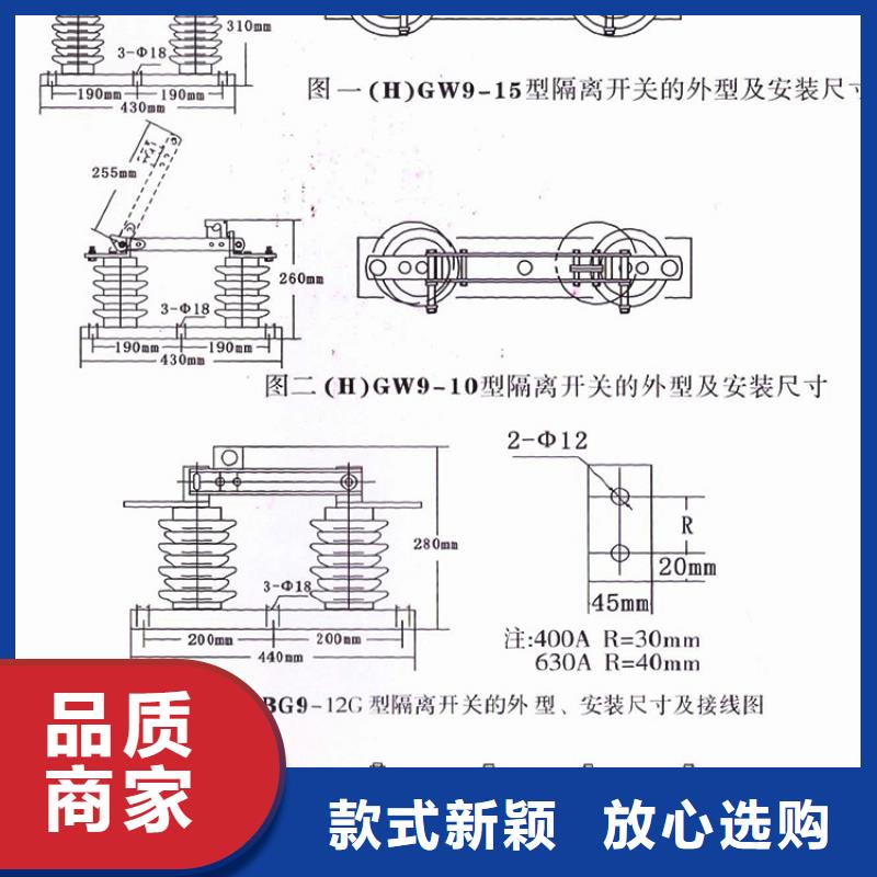 【户外高压隔离开关】HGW9-12KV/200