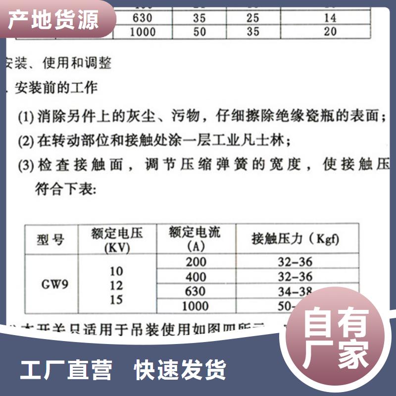 品牌【羿振电气】HGW9-12/630隔离刀闸生产厂家