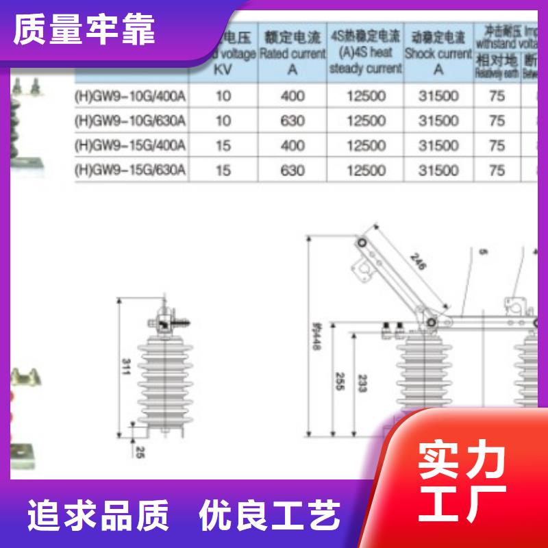 户外【隔离开关】HGW9-20G/400