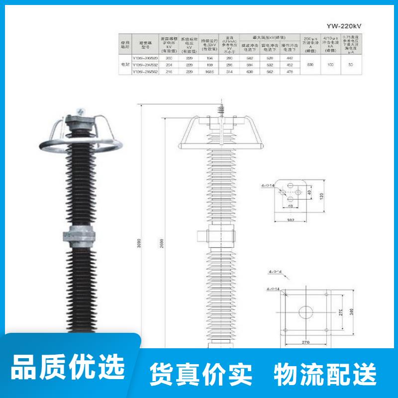 瓷外套金属氧化物避雷器Y10W-102/266