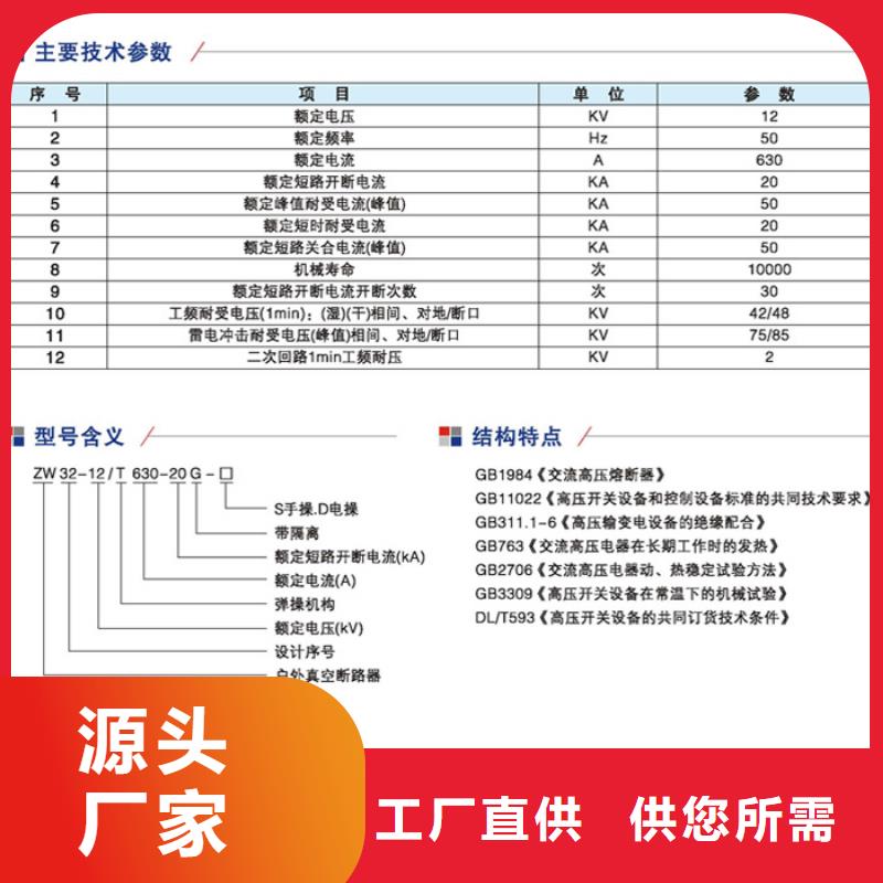 永磁真空断路器ZW32-12G/M630-20