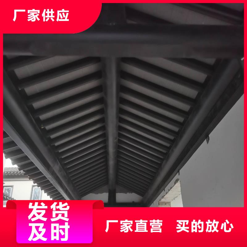 铝代木仿古建筑来厂考察