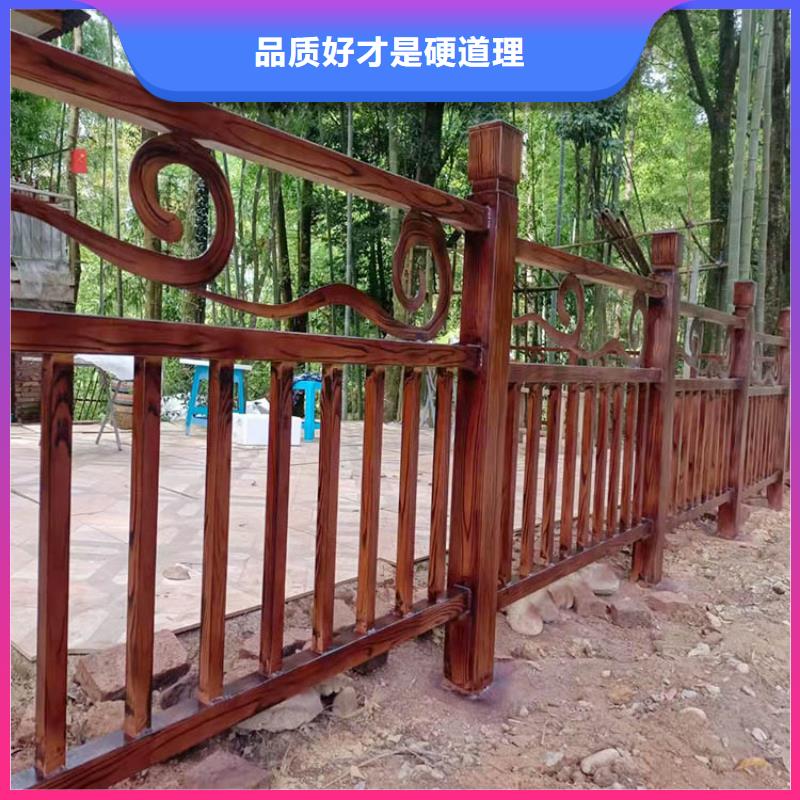 廊架长廊木纹漆施工多少钱#方钢圆管#长廊护栏#园林建筑