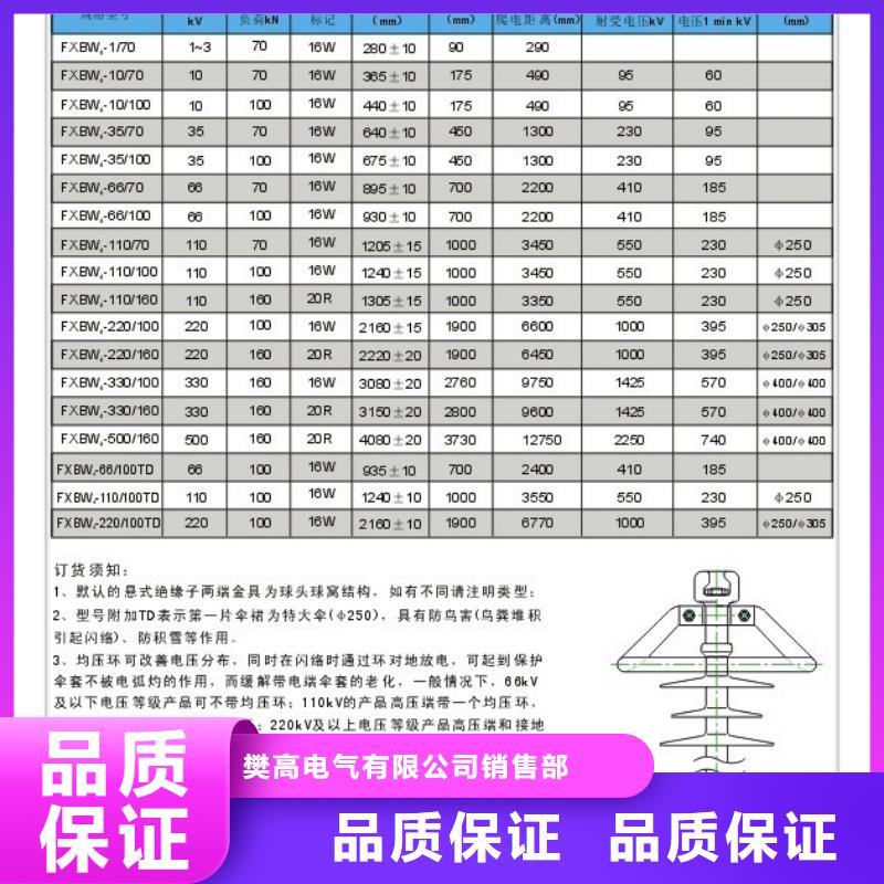 FXBW1-35/100硅胶棒型绝缘子