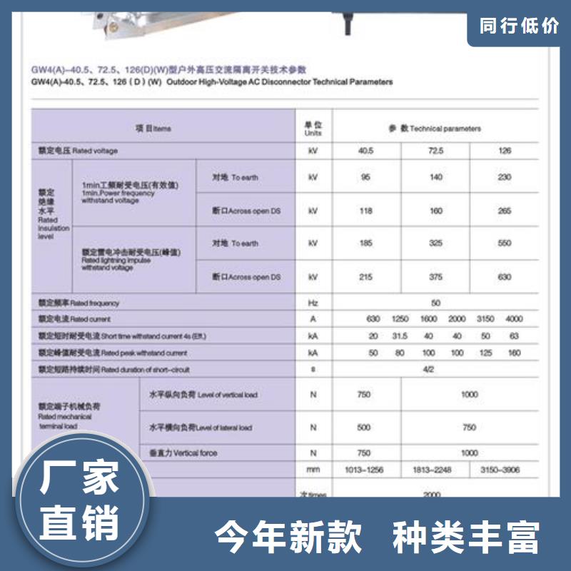 GWDCD1-12/900户外高压隔离开关