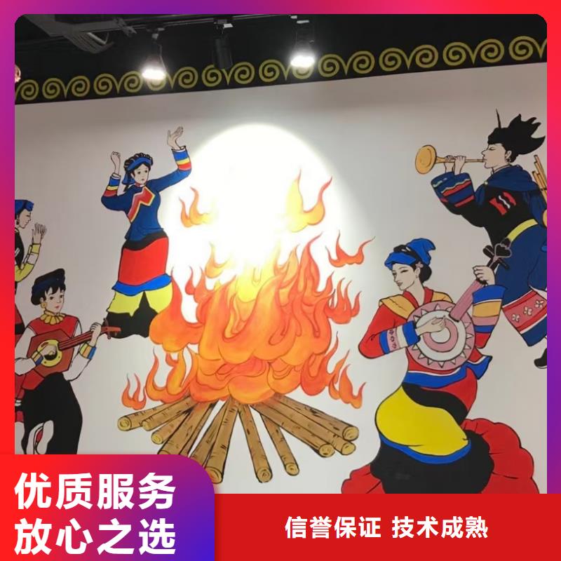 低价墙绘凉水塔彩绘筒仓手绘墙画遵守合同品质保证